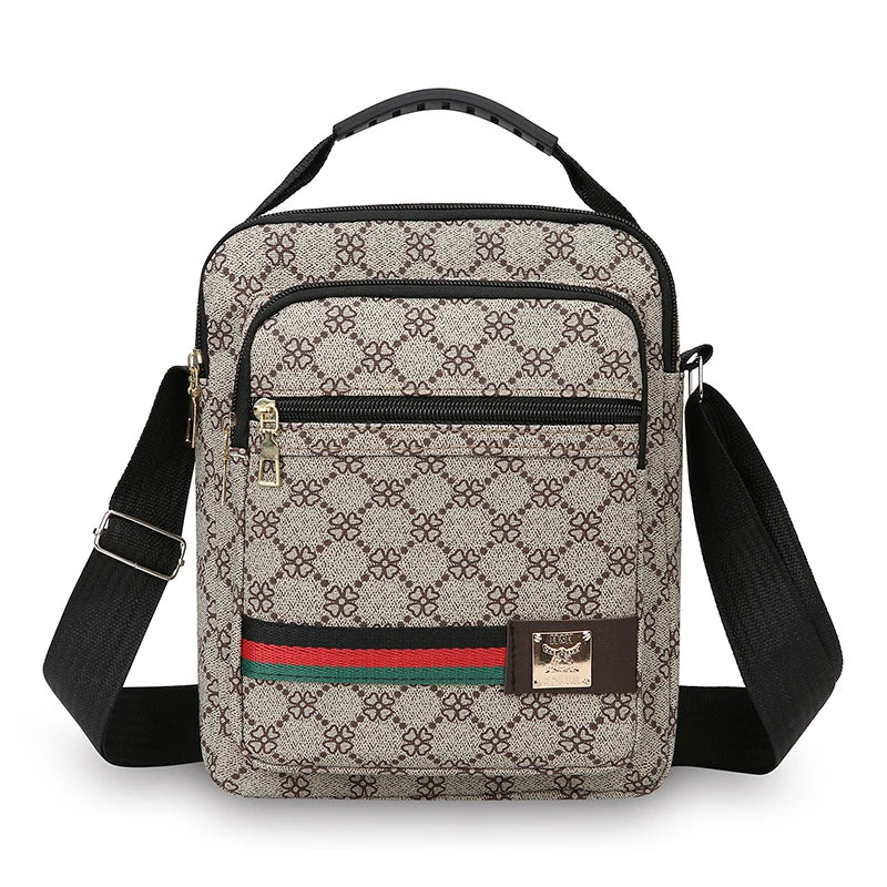 Multi Layer Casual Business Crossbody Sling Bag for Men