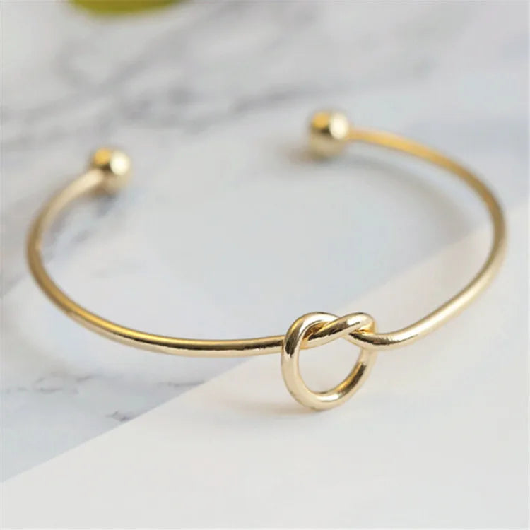 Stainless Steel Woven Twist Vintage Bracelet Streetwear Jewelry
