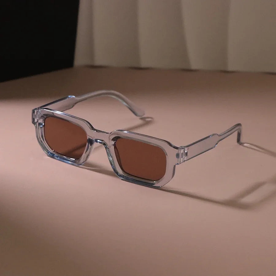 Men Luxury Rectangle Designer Casual Fashion Sunglasses