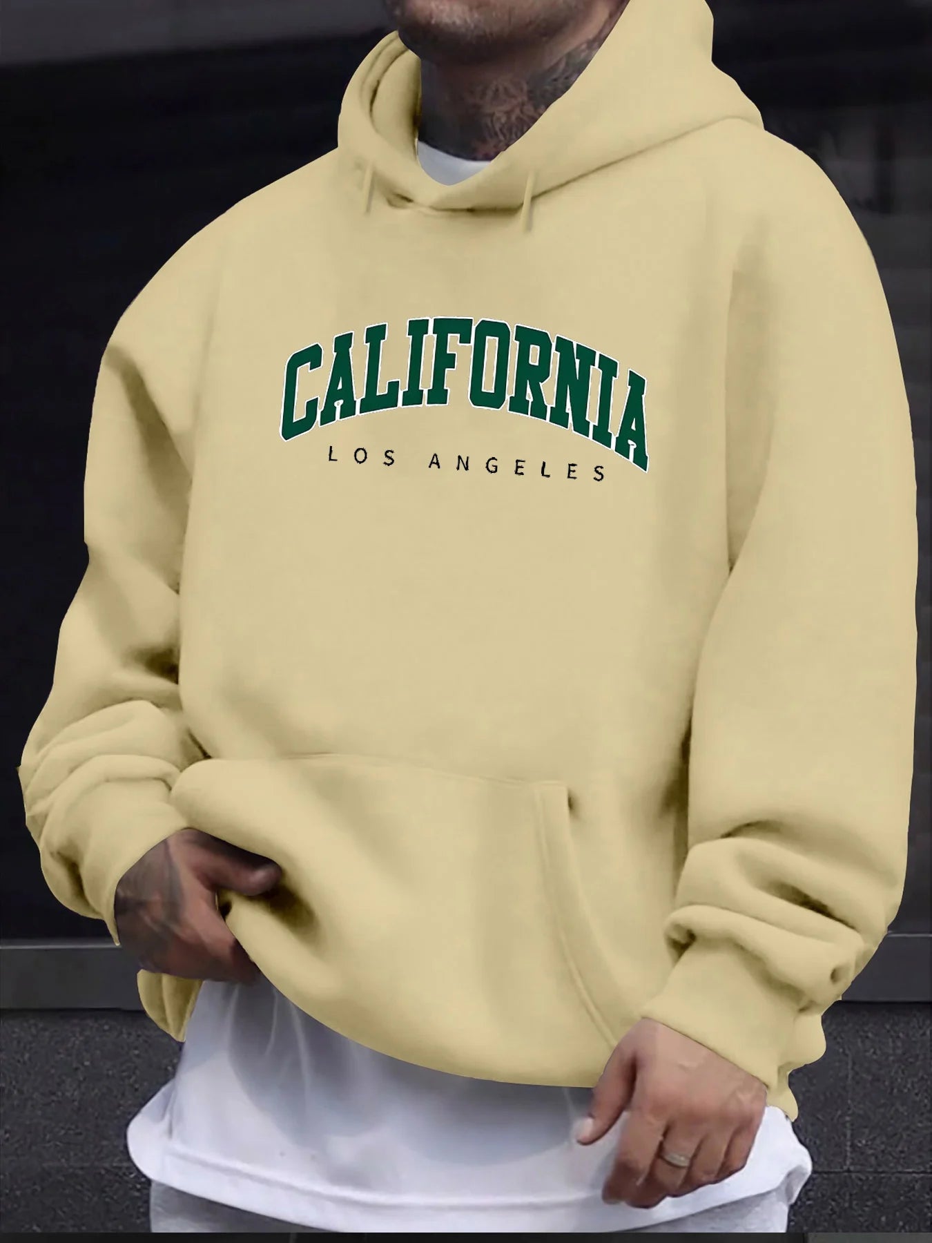 Men California Los Angeles Hooded Sports Sweatshirt