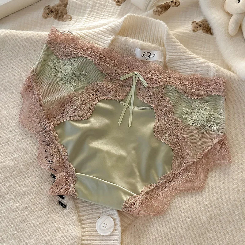 Sexy Lace Thong and Brazilian Panty for Women Breathable Underwear