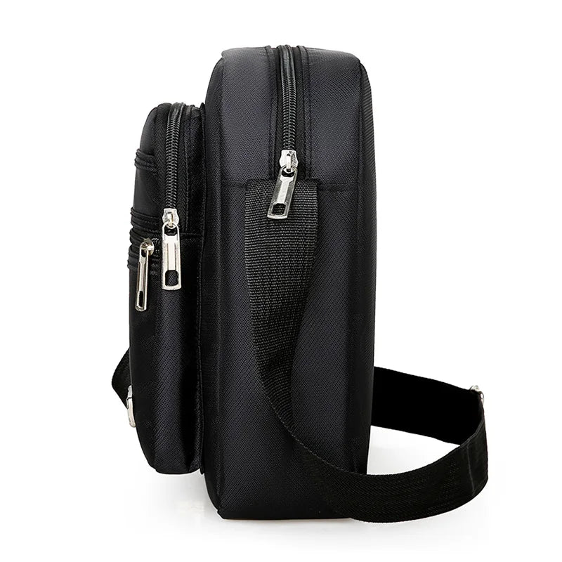 Large Capacity Waterproof Multi Layer Shoulder Crossbody Bag for Men