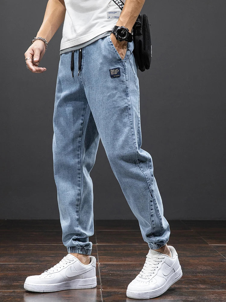 Men Baggy Cargo Denim Jogger Jeans