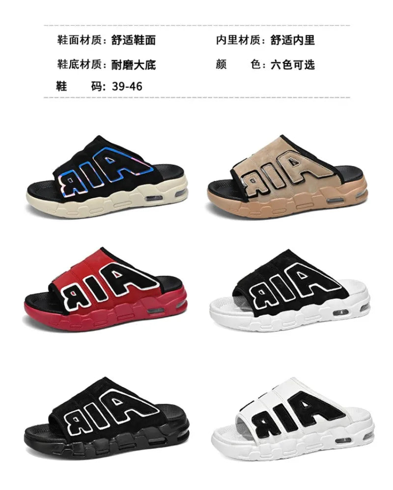 Men's Slippers 2025 Summer Breathable Slippers Large Fashion Platform Casual Shoes for Men New Light Sneakers Zapatos De Hombre