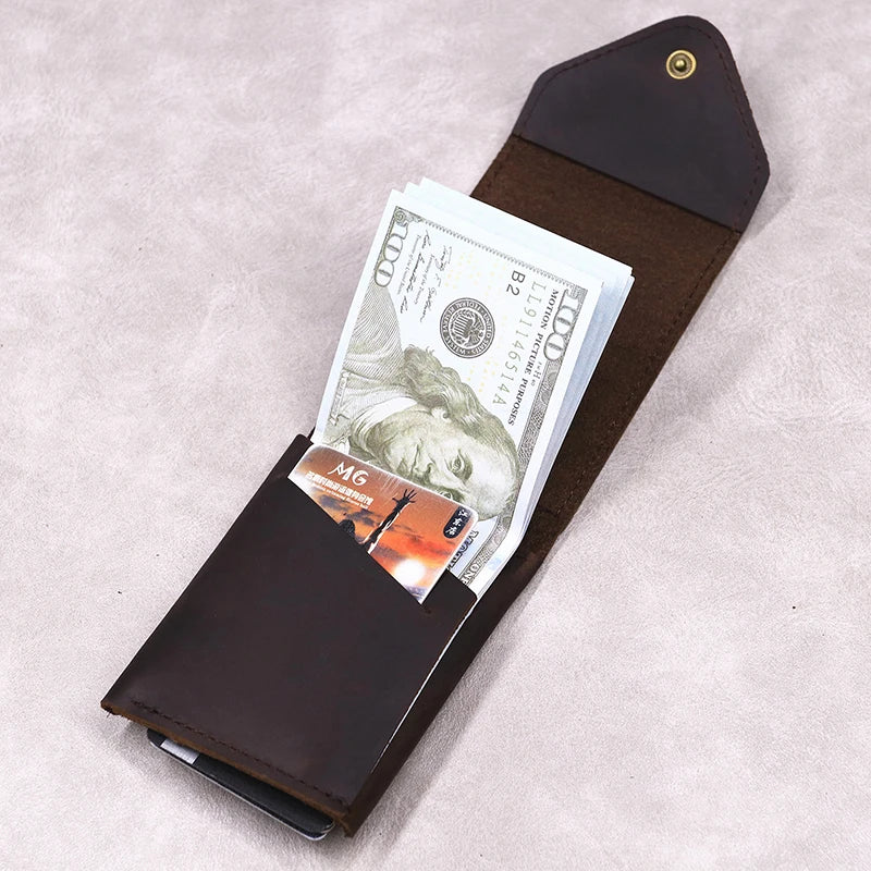 Genuine Slim Minimalist Front Pocket Wallet for Men
