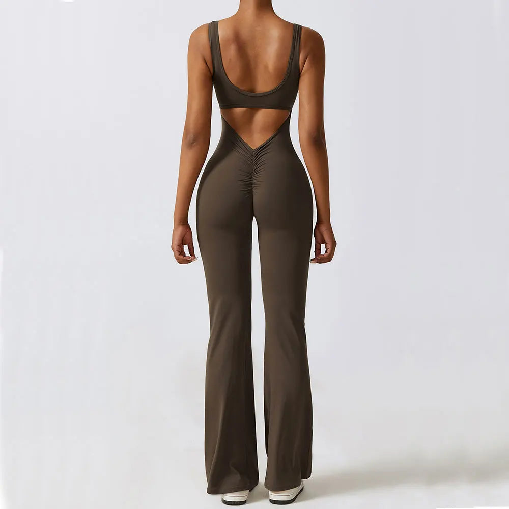 Women Yoga Set Push Up Fitness Romper