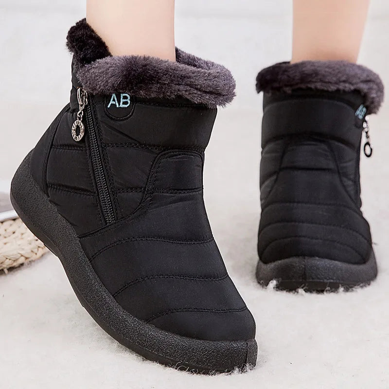 Women Fur Lined Winter Ankle Boots