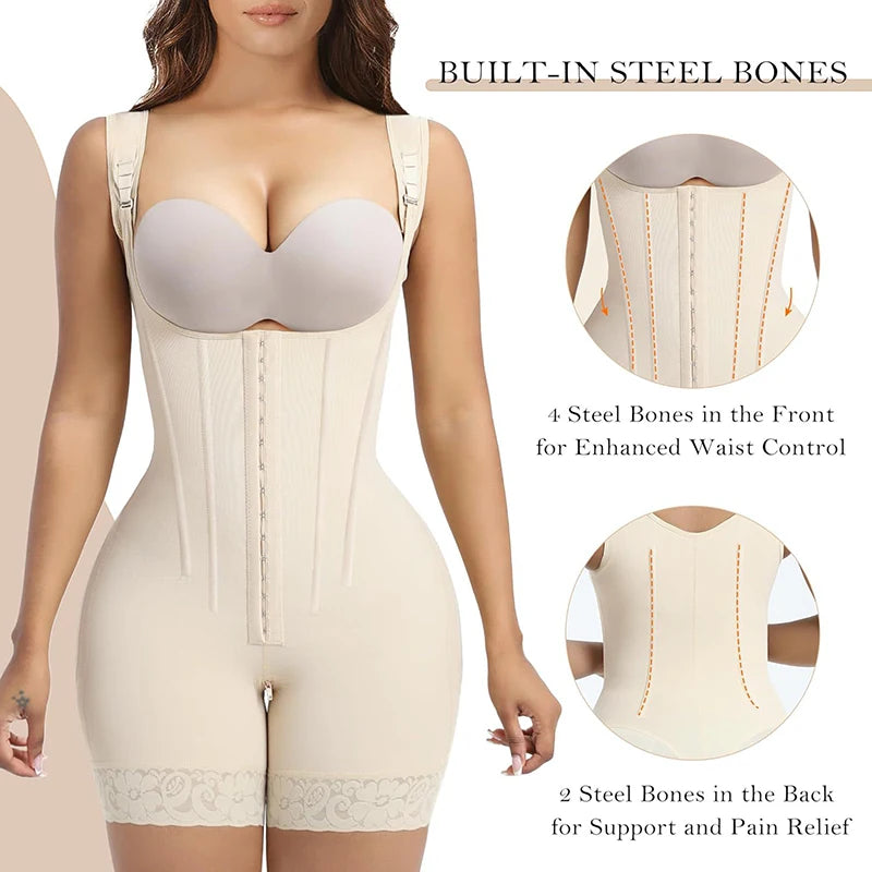 Tummy Control Butt Lifter Shapewear Bodysuit for Women