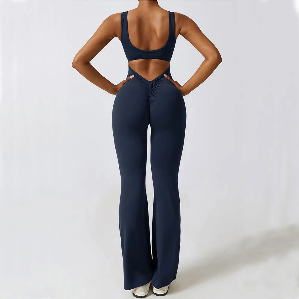 Women Yoga Set Push Up Fitness Romper