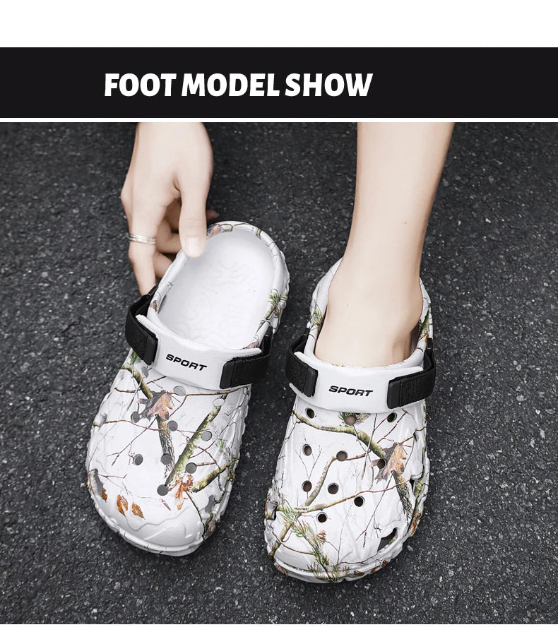 Mens Classic Outdoor Anti-Slip Garden Clog Sandals