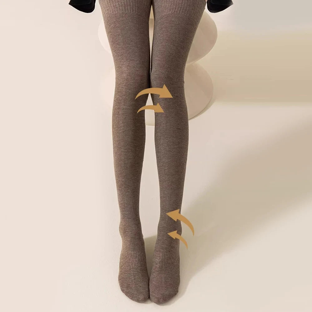 Winter Thigh High Socks for Women Long Velvet Over The Knee Socks