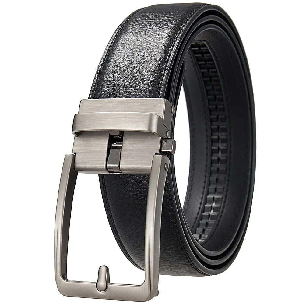 Men Luxury Brand Designer Fashion Automatic Buckle Click Belt