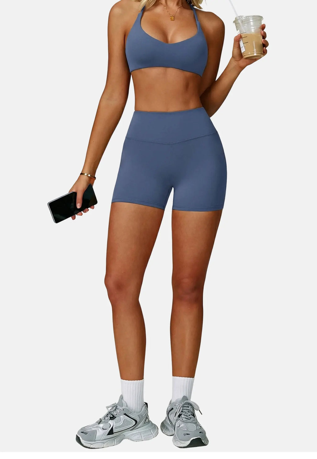 Women High Support Cross Back Push Up Sports Bra