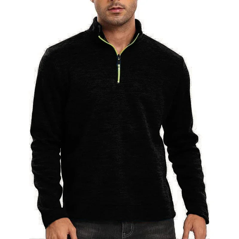 Men Half Zip Pullover Sports Sweatshirt
