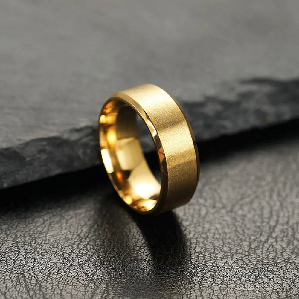 Men Stainless Steel Fashion Charm Jewelry Ring