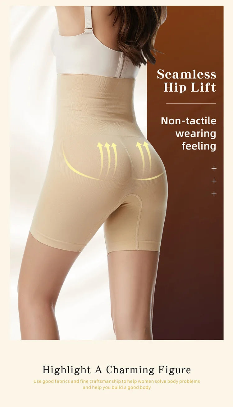 High Waist Tummy Control Mid Thigh Body Shaper Shorts for Women