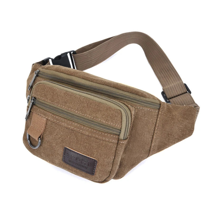 Canvas Chest Waist Belt Bag for Men