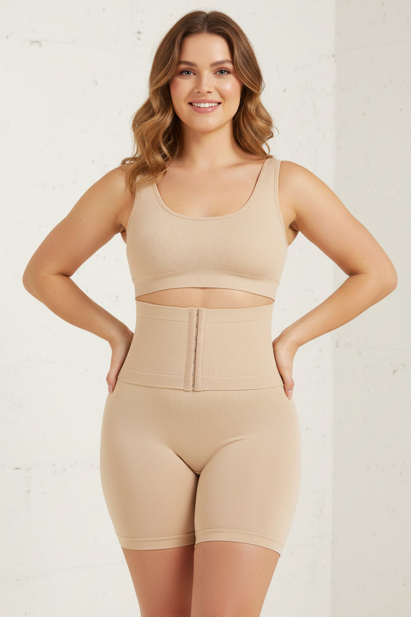 High Waisted Tummy Control Butt Lifter Shapewear Shorts for Women