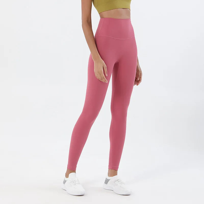 High Waist Nylon Yoga Leggings for Women