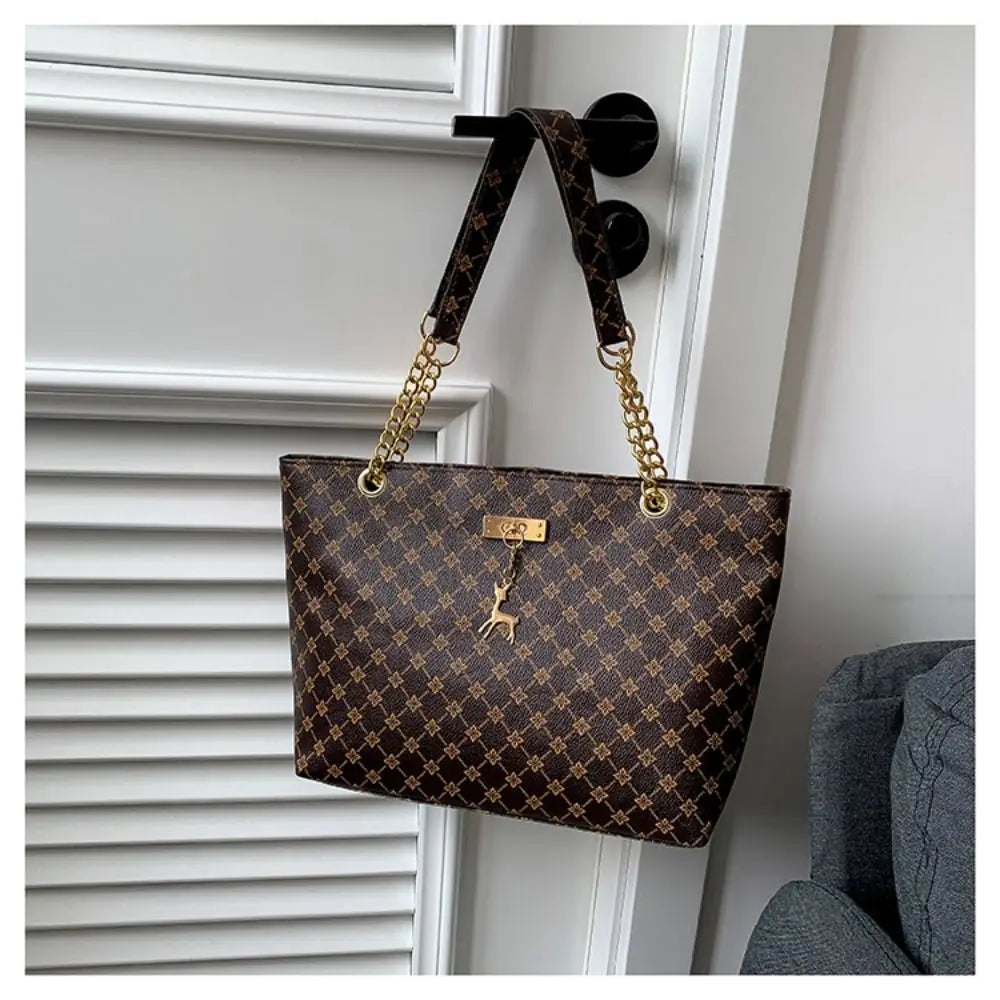Luxury Printed Large Capacity Tote Shoulder Bag for Women