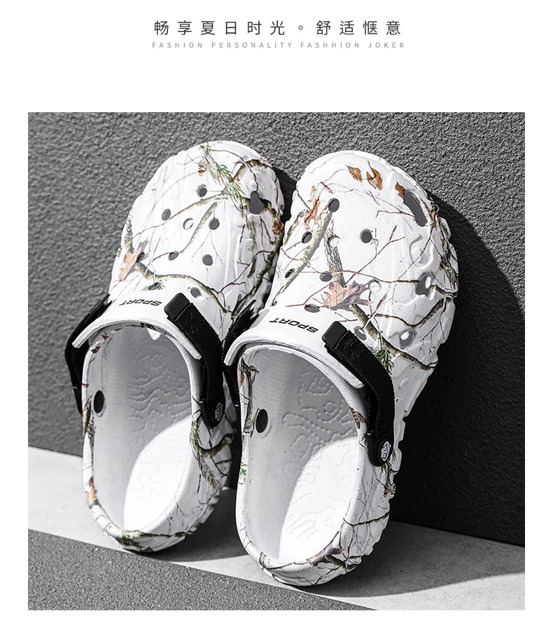 Mens Classic Outdoor Anti-Slip Garden Clog Sandals