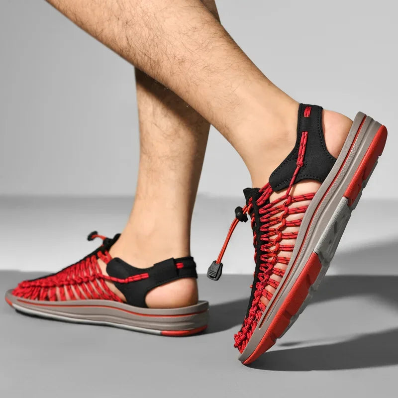 Men Handwoven Casual Beach Sandals