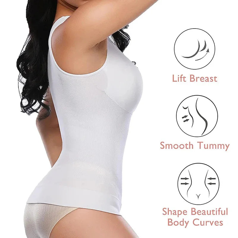 Padded Bra Tummy Control Shapewear Tank Top for Women