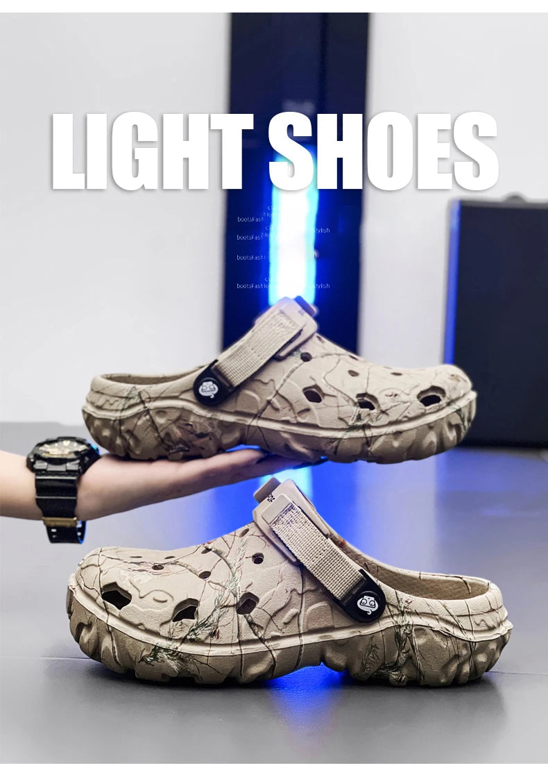 Mens Classic Outdoor Anti-Slip Garden Clog Sandals
