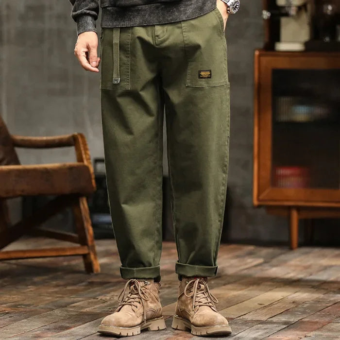 Loose Cargo Pants American Vintage Style