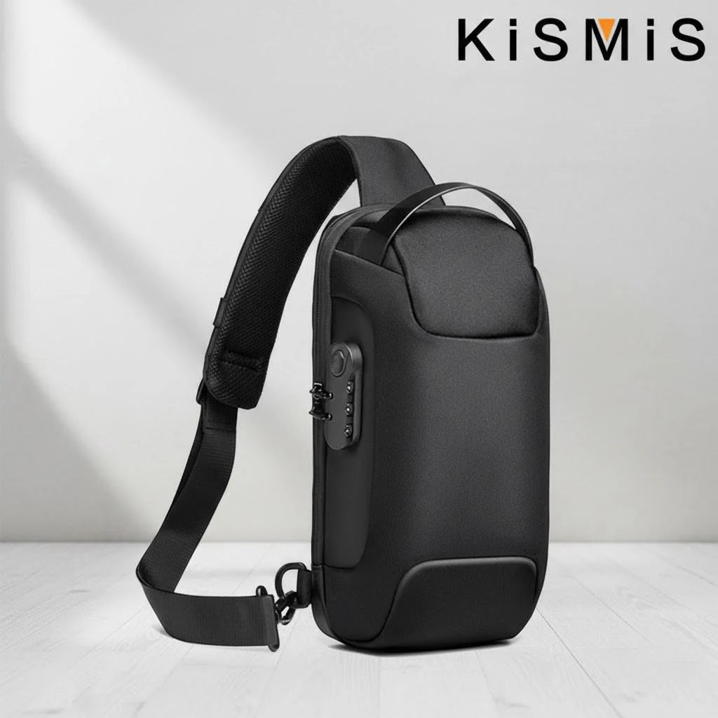 Waterproof Anti Theft USB Charging Crossbody Bag for Men