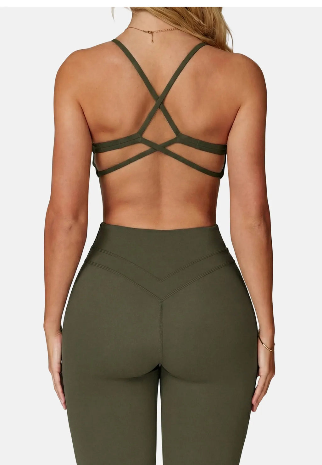 Women High Support Cross Back Push Up Sports Bra