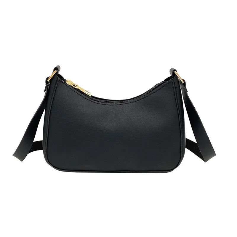 Shoulder Bags WOMEN'S Bag Underarm Bag  Handbags Retro Solid Color PU Leather Shoulder Underarm Bags Casual Women Hobos Handbags