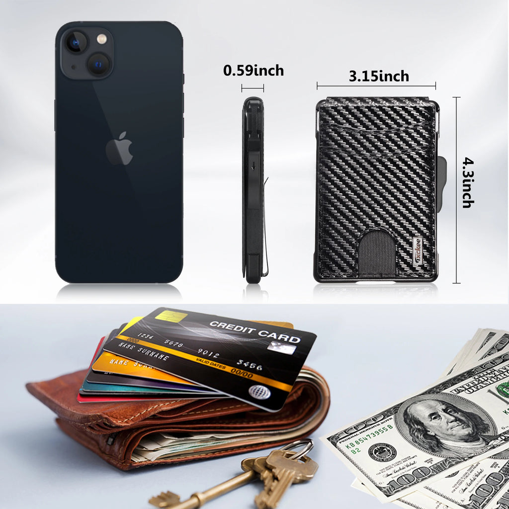 Slim RFID Blocking Minimalist Wallet for Men