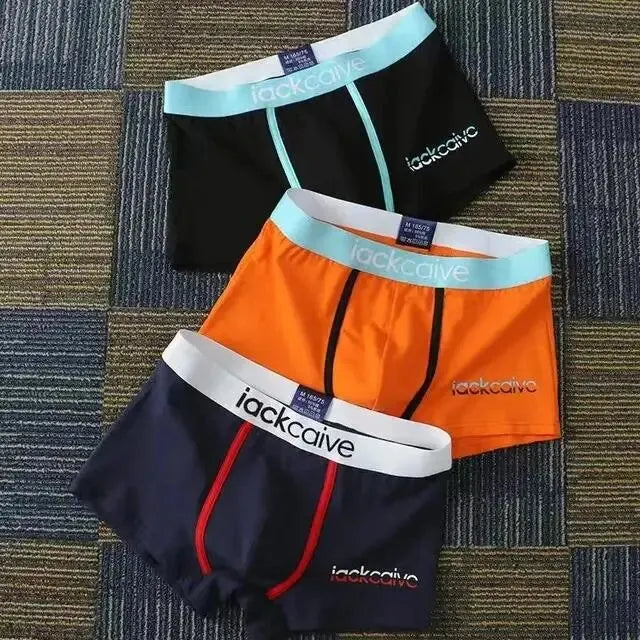 Cotton Printed Underwear Boxers for Men 3 Pcs