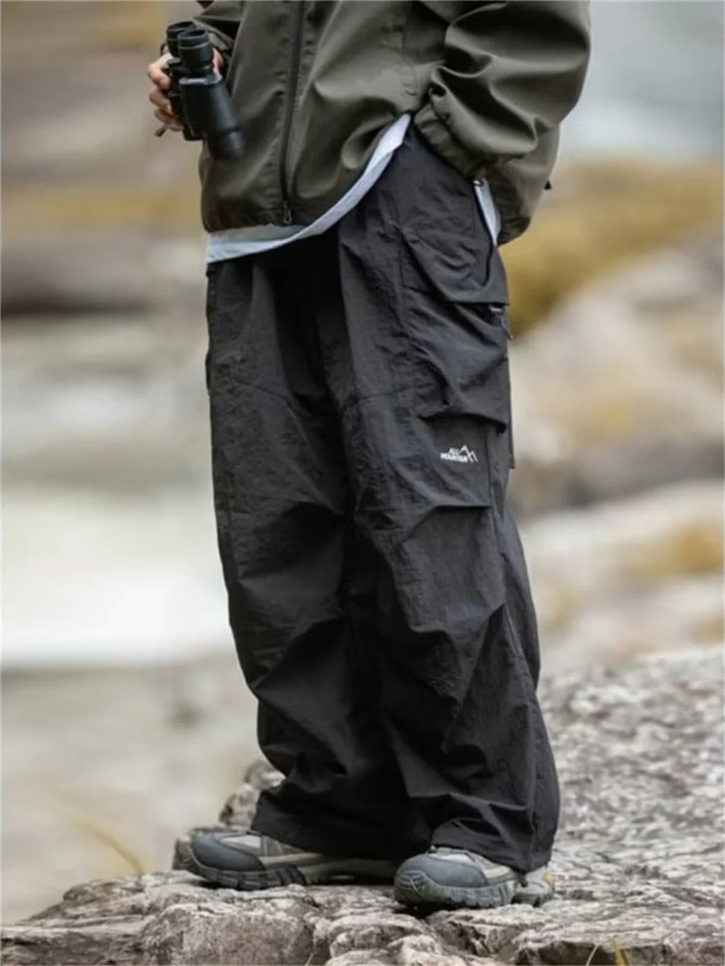 Men Waterproof Cargo Pants Casual Trousers
