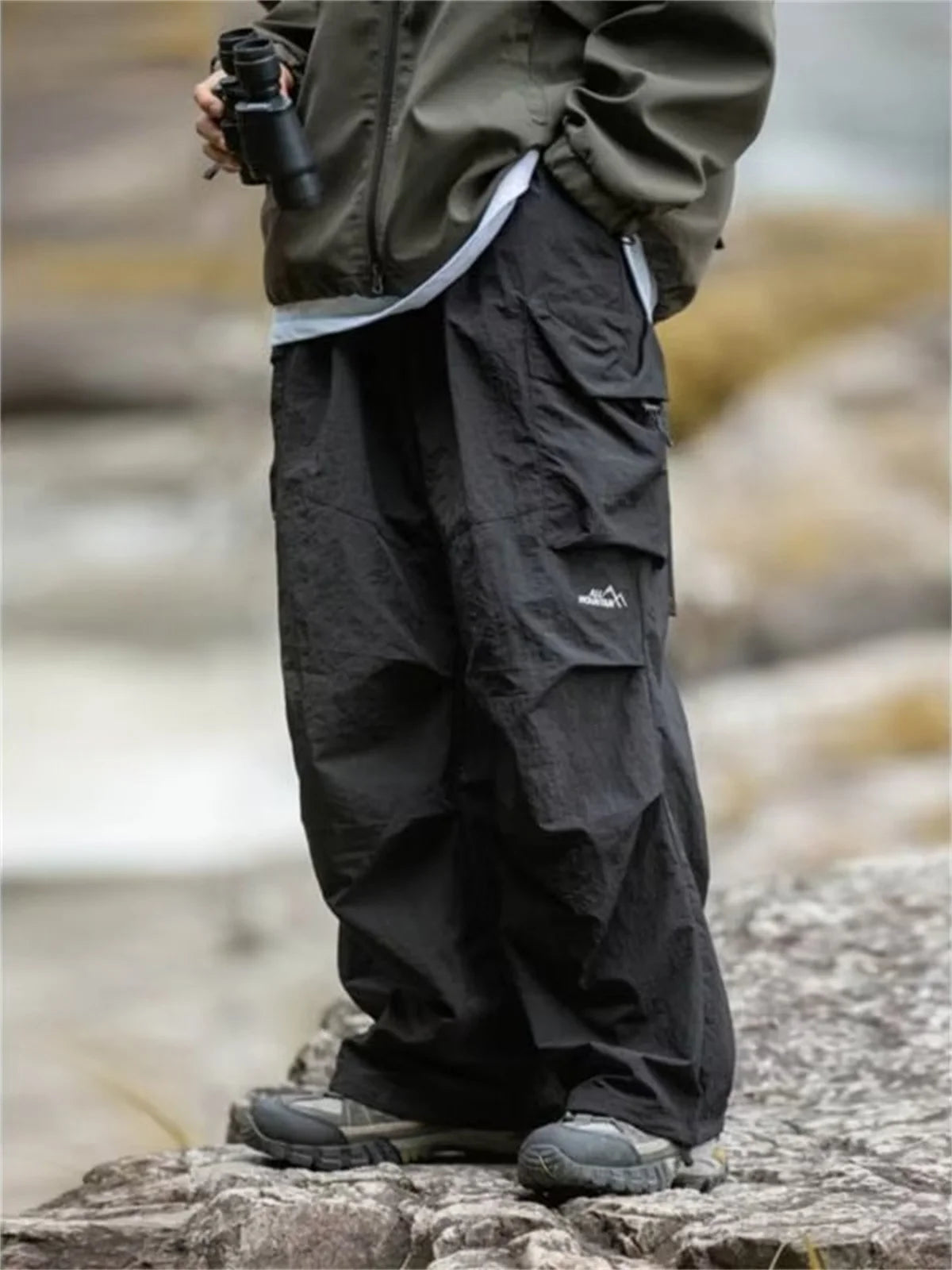 Men Waterproof Cargo Pants Casual Trousers