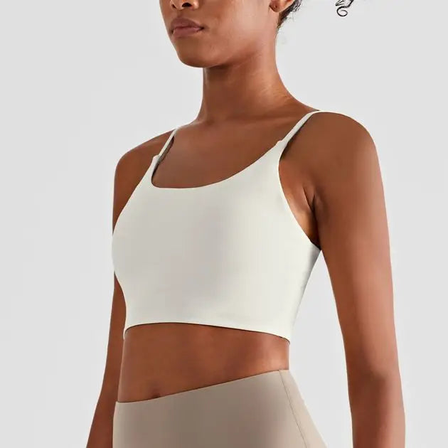 Women High Support Padded Sports Bra Quick Dry Fitness Top