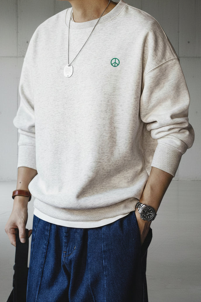 Men Fleece Lined Loose Fit Hoodie Sweatshirt
