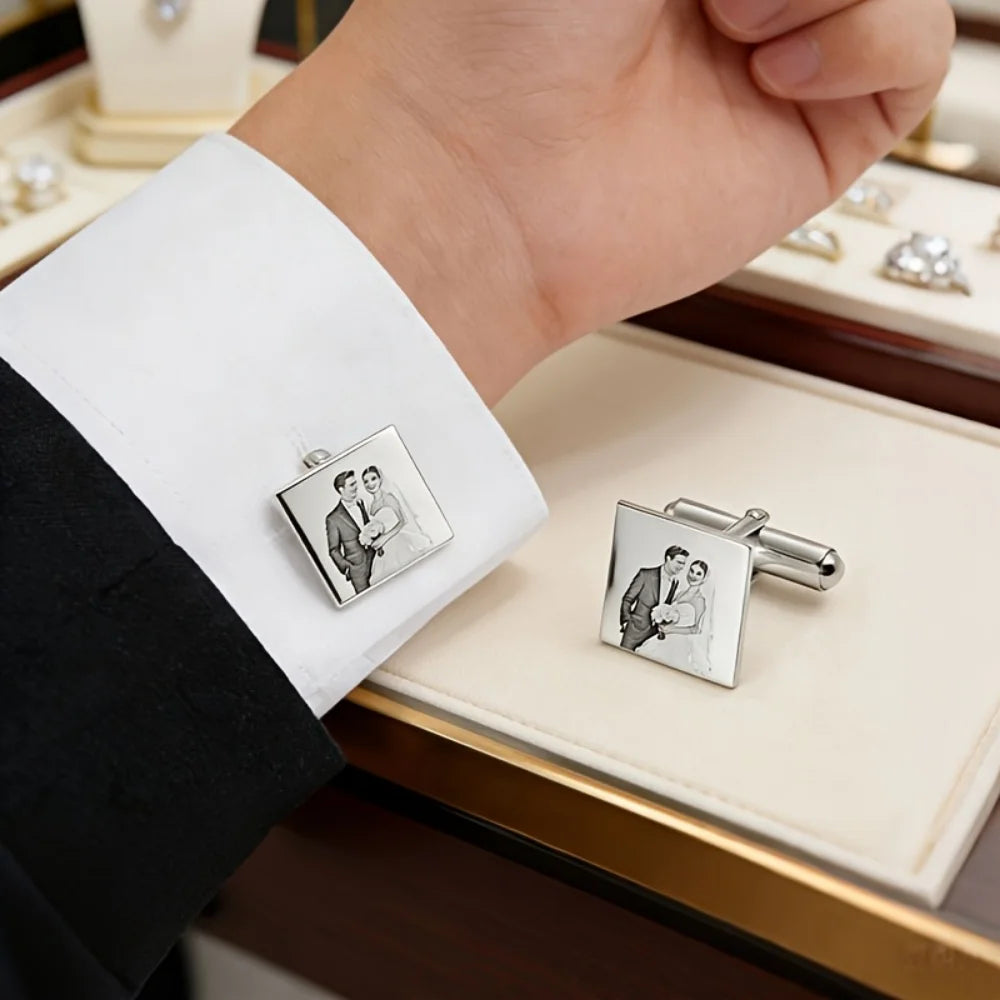 Men Stainless Steel Cufflinks