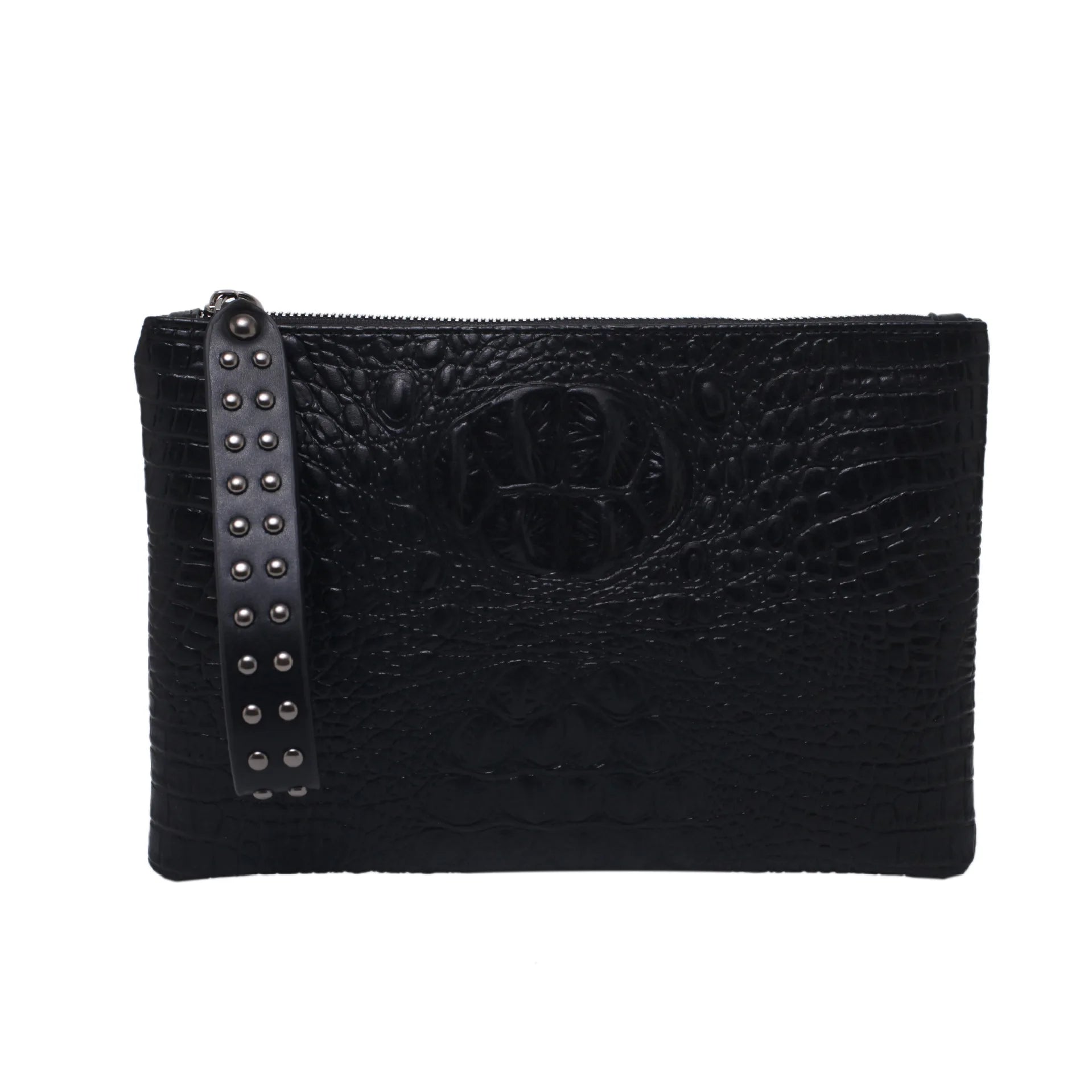 PU Leather Envelope Clutch Wristlet Bag for Women