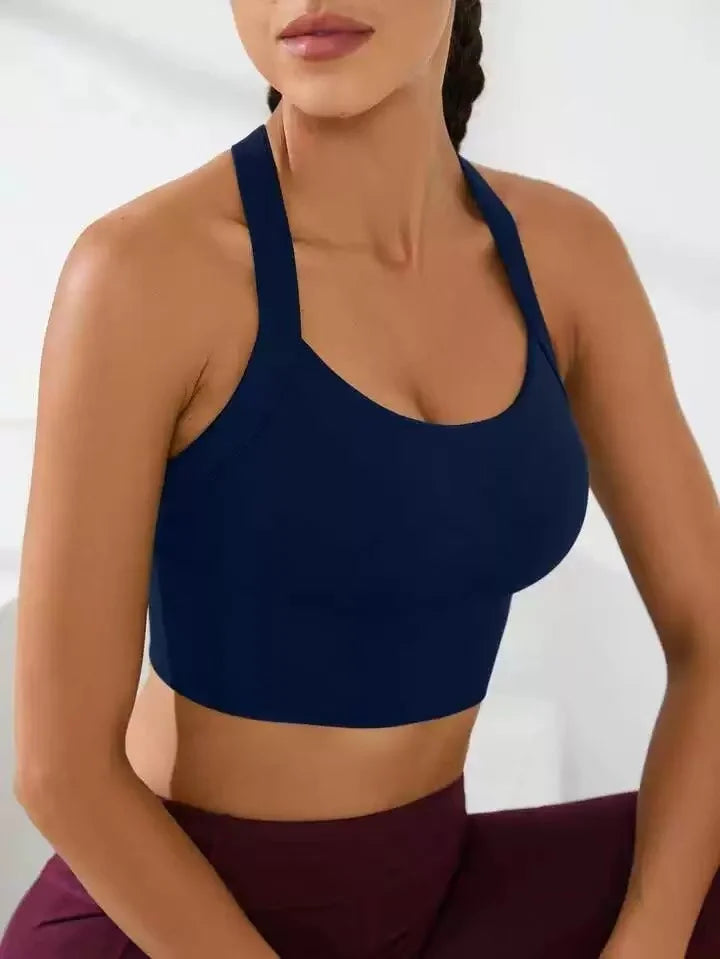 Women Cross Back Adjustable Sports Bra