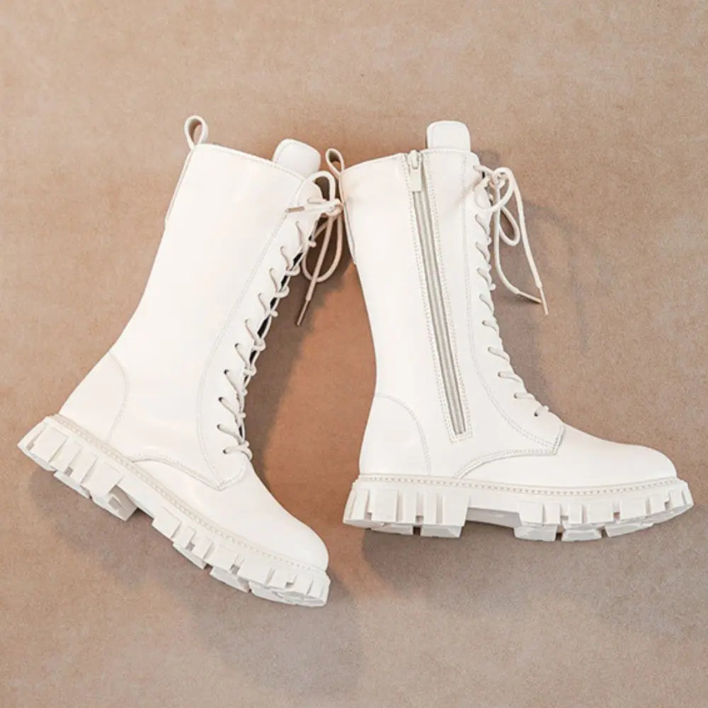 Girl Cosplay Long Leather Boots Costume Shoes