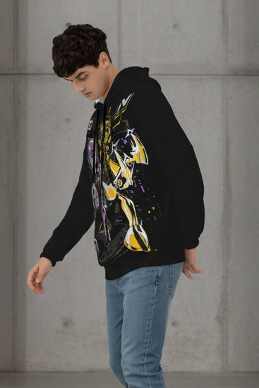 Men Murder Drones Graphic Pullover Hoodie