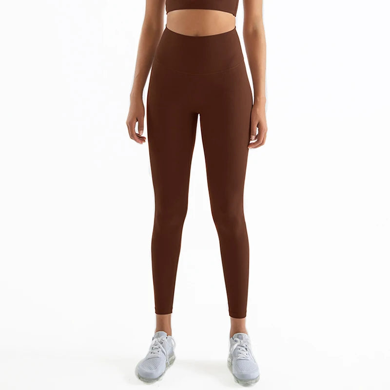 High Waist Nylon Yoga Leggings for Women