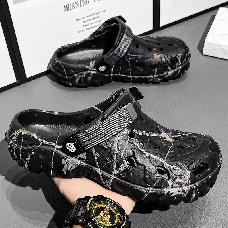 Mens Classic Outdoor Anti-Slip Garden Clog Sandals