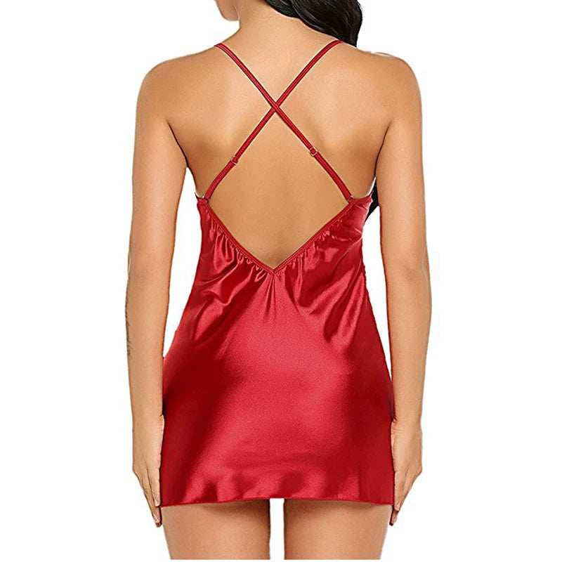 Lace Sling Lingerie Nightwear Robe Sleepwear for Women