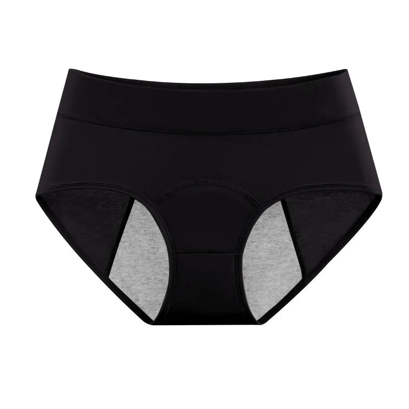 High Waist Leak Proof Cotton Menstrual Period Underwear for Women