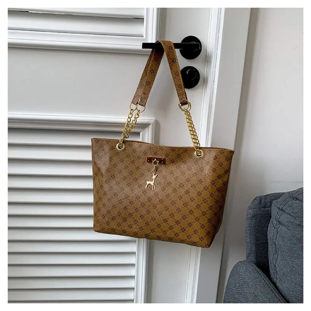 Luxury Printed Large Capacity Tote Shoulder Bag for Women