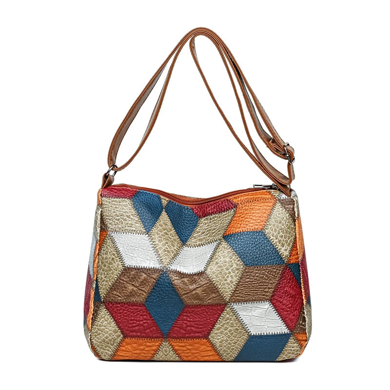 Lightweight Geometric Crossbody Shoulder Bag for Women