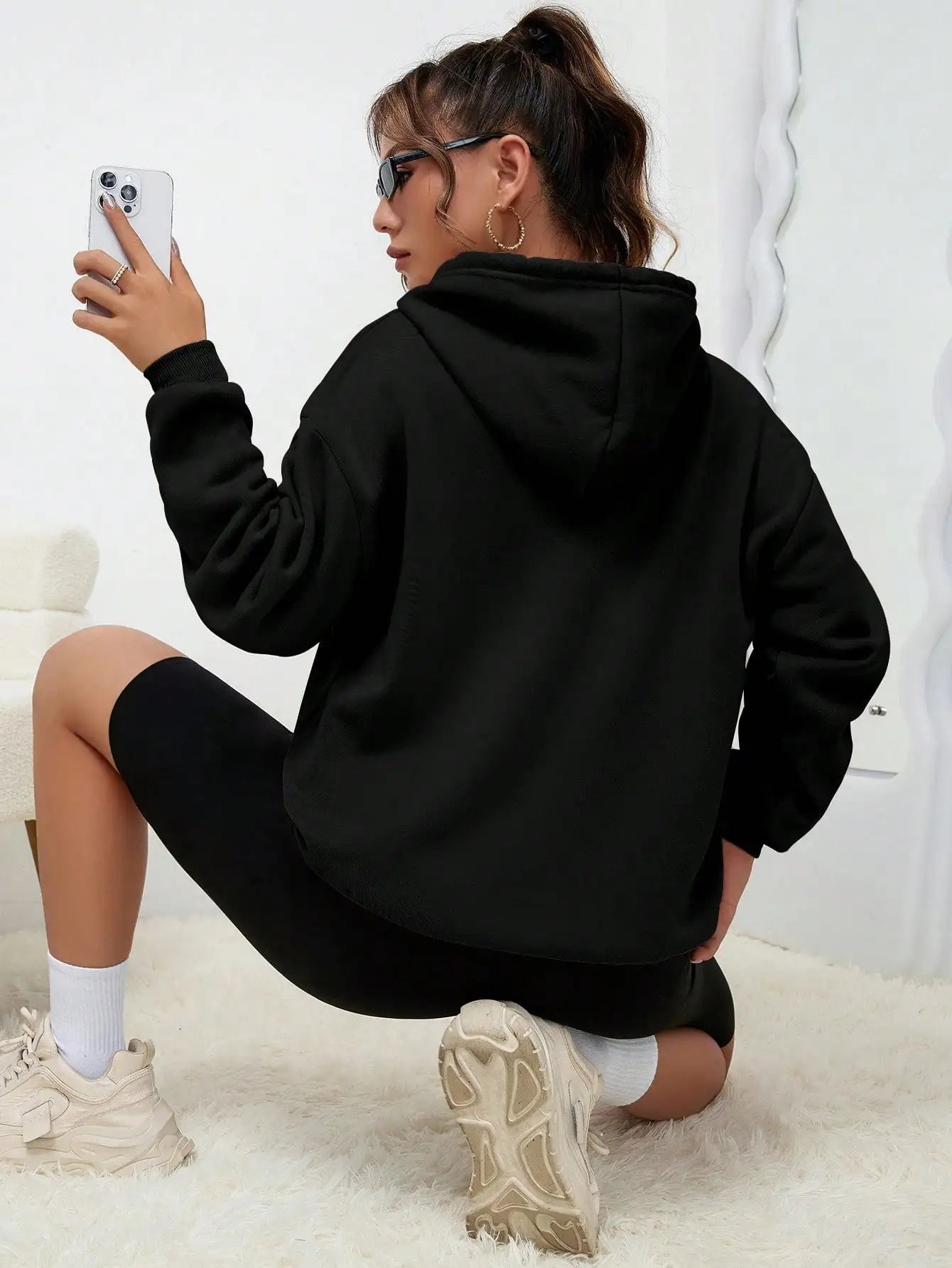Women Los Angeles Graphic Hoodie Activewear Sweatshirt